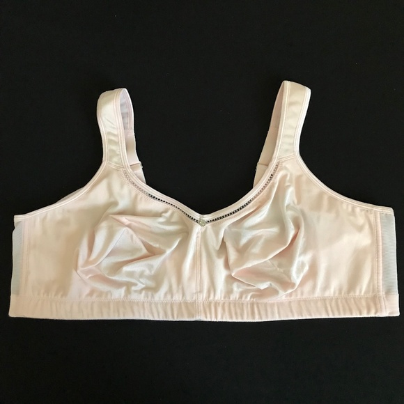 BREEZIES Bra Full Coverage UltimAir Pink Women’s Plus Size 48DDD Size 48F - Picture 1 of 15